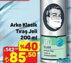 ARKO KLASİK TIRAŞ JELİ 200 ML fiyat ve kampanya bilgisi
